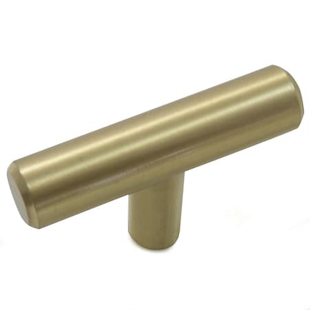 Laurey Steel T-Bar Knob, 2", Satin Brass 87904